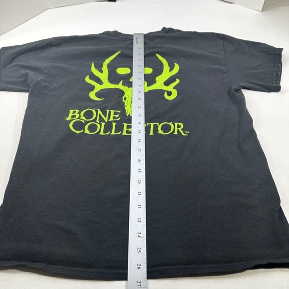 Bone Collector Men's Size Large Short Sleeve Tee Shirt Black Preowned - Picture 11 of 11